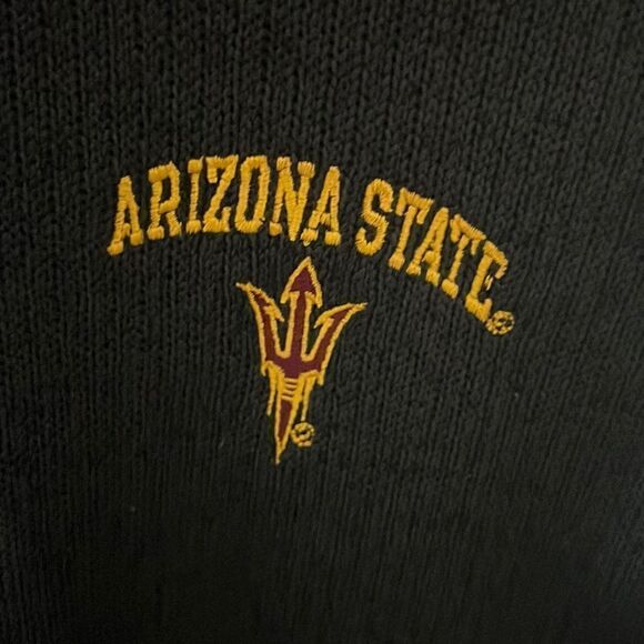 🔥 CHAMPION ELITE Arizona St. 1/4 zip sweater pullover sweatshirt 2XL - PERFECT - Picture 3 of 6